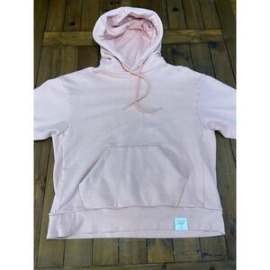 Nike Jordan Black Cat 4 Fleece Pullover Hoodie Stardust Pink AV2933-623 Size XL